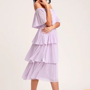 Lilac tiered dress